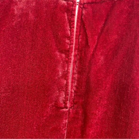 J Crew Top Velvet Sleeveless Vamp Whimsigoth Maroon Romantic Classic Feminine 6 - Picture 4 of 7
